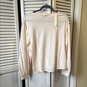 Elegant Cream Women's Top